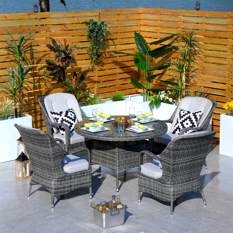 Rattan four seater set new arrivals